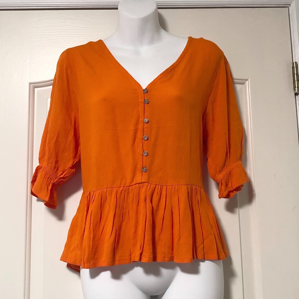 NWT Ichi Ruffle Top